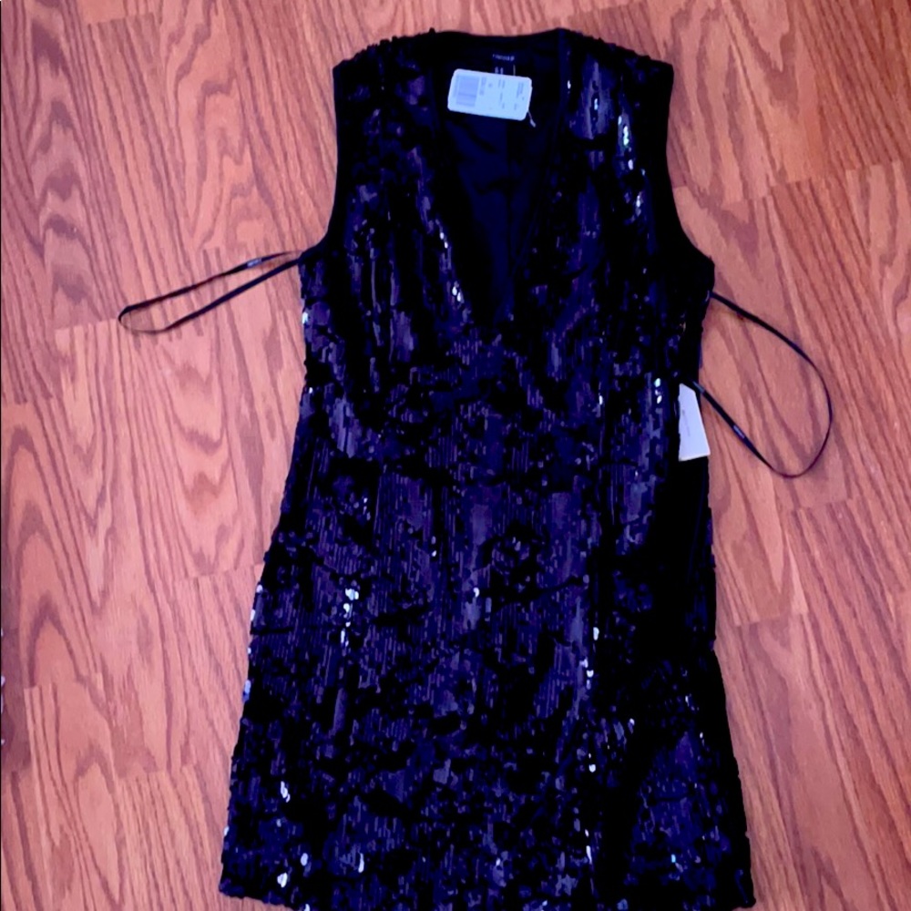 Mini Black sequin dress